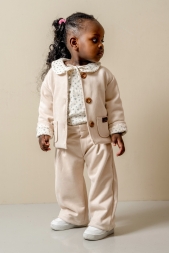 KIZ ÇOCUK KIZ ÇOCUK/KIZ ÇOCUK AY SÜET KIZ TAKIM