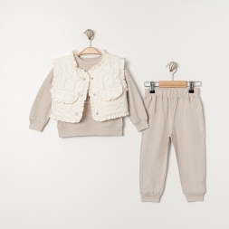 KIZ 9/24 AY CEP FIRFIRLI ÜÇLÜ TAKIM