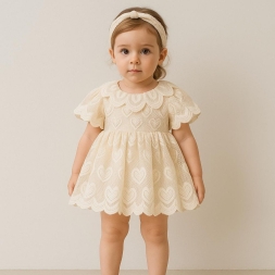 KIZ 6/18 AY ADA BABY ROMPER ELBİSE