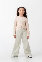 Tuffy Jakarlı Örme Kumaş Kız Çocuk Sweatshirt-01515