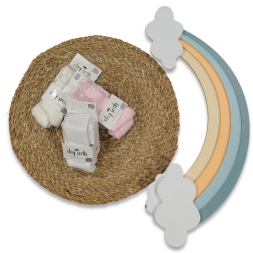 UNISEX 0/6 AY DERBİLİ ÇİZGİ KÜLOTLU ÇORAP