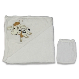 UNISEX 1/12 AY İNEK NAKIŞLI HAVLU SİLGİ