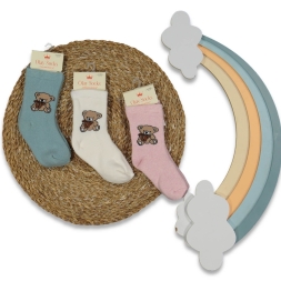 UNISEX 12/18 AY HAVLU KIZ BEBEK SOKET ÇORAP