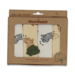 UNISEX 1/24 AY DESENLİ %100 PAMUK 25*25 CM MENDİL