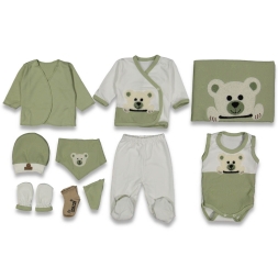 UNISEX 1/3 AY 10 LU ORGANİK PANDA LÜX SET
