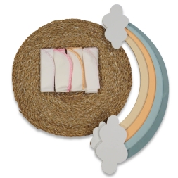 UNISEX 1/3 AY 25*25 CM %100 PAMUK 4 LÜ ÇİFT KAT ME