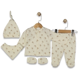 UNISEX 1/3 AY DESENLİ 5Lİ SET