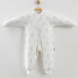 UNISEX 1/3 YAŞ EKRU TAVŞAN KÜÇÜK ELYAFSIZ UYKU TUL