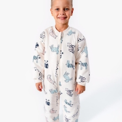 UNISEX 1/3 YAŞ KÜÇÜK ZEBRA ELYAFLI UYKU TULUMU