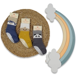 UNISEX 18/24 AY KAYDIRMAZ TABANLI HAVLU ÇORAP