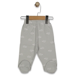 UNISEX 1/9 AY BEYAZ KAPLUMBAGA DESENLİ PATİKLİ TEK