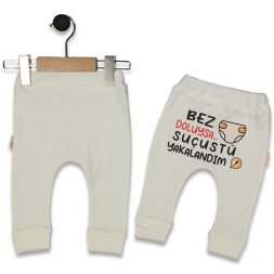 UNISEX 1/9 AY BEZ DOLUYSA BASKILI MANSETLİ TEK ALT