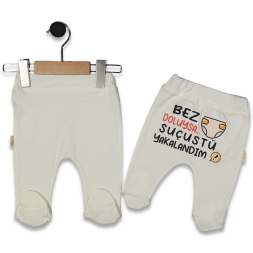 UNISEX 1/9 AY BEZ DOLUYSA BASKILI PATİKLİ TEK ALT