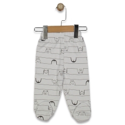 UNISEX 1/9 AY ÇİZGİLİ HAYVAN DESENLİ PATİKLİ TEK A