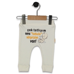 UNISEX 1/9 AY ÇOK TATLIYIM BASKILI MANSETLİ TEK AL