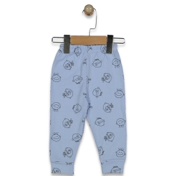 UNISEX 1/9 AY SEVİMLİ SURAT DESENLİ MANSETLİ TEK A