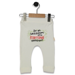 UNISEX 1/9 AY SU AN SESSİZİM BASKILI MANSETLİ TEK