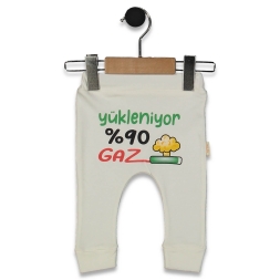 UNISEX 1/9 AY YÜKLENİYOR BASKILI MANSETLİ TEK ALT