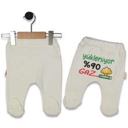 UNISEX 1/9 AY YÜKLENİYOR BASKILI PATİKLİ TEK ALT