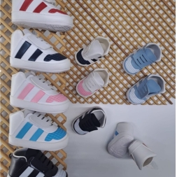 UNISEX 3/12 AY BOAC ÇİFT ÇİZGİLİ CIRTLI AYAKKABI