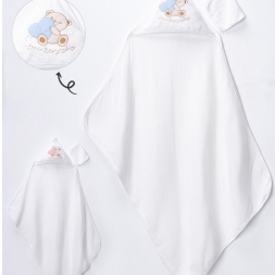 UNISEX 3/12 AY KALPLİ AYICIK NAKIŞLI HAVLU SİLGİ