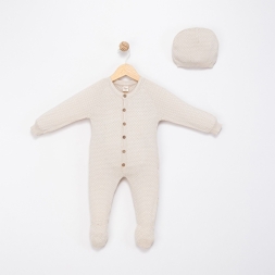 UNISEX 3/12 AY TRİKO PAMUK TULUM ŞAPKA