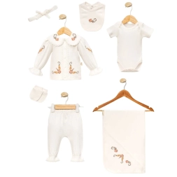 UNISEX 3/3 AY KANAVİÇE NAKIŞLI 7 Lİ SET