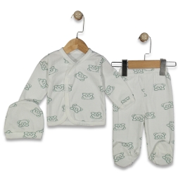 UNISEX 3/3 AY RAPORLU SEVİMLİ KÖPEK DESEN ZIBIN TA