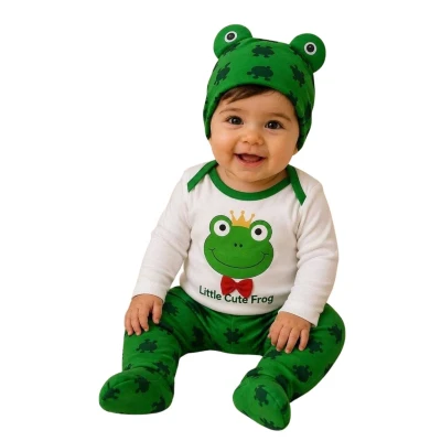 UNISEX 3/6 AY KURBAĞA BADİLİ 3 LÜ TAKIM