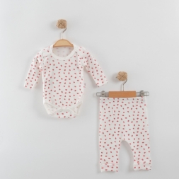 UNISEX 3/9  AY MİNİK ÇİLEK İKİLİ BADİ TAKIM