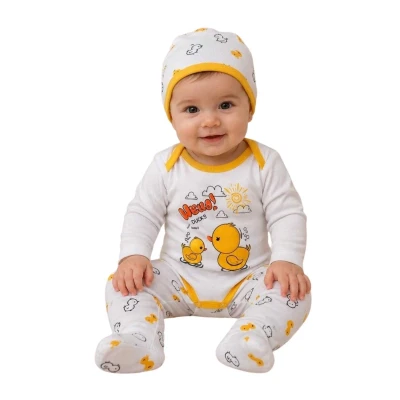 UNISEX 3/6 AY ÖRDEK BADİLİ 3 LÜ TAKIM