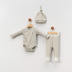 UNISEX 3/9 AY KOALA BASKILI 3’LÜ ZIBIN SETİ