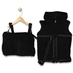 UNISEX 6/10 YAŞ LEOPAR DESENLİ YELEK ÇANTA