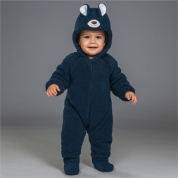 UNISEX 6/12 AY AYI NAKIŞTI KUZU TULUM