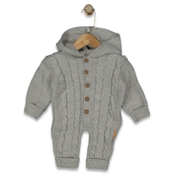 UNISEX 6/12 AY KAPŞONLU SAÇ ÖRGÜ TULUM