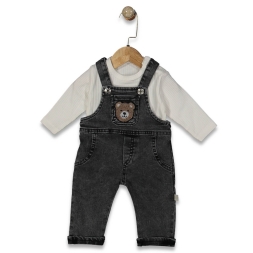 UNİSEX 6/18 AY SAHTE CEP AYICIK İŞLEMELİ  TULUM