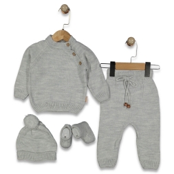 UNISEX 6/6 AY YAKA DÜĞMELİ TAKIM