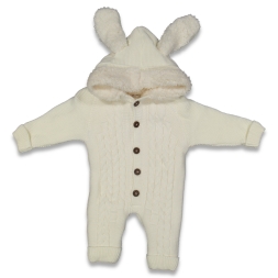 UNİSEX 6/9 AY ESKİ  SAÇ ÖRGÜ KAPŞONLU WELSOFT ASTA