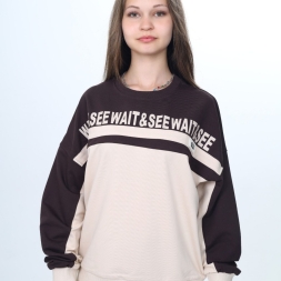 UNISEX 8/16 YAŞ ŞERİTLİ VE GARNİLİ SWEAT