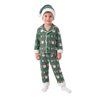 UNISEX 9/24 AY HOHOHO BASKILI UZUN KOLLU PİJAMA TA