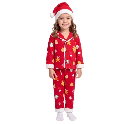 UNISEX 9/24 AY KURABİYELİ BASKILI UZUN KOLLU PİJAM