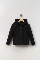 Unisex 3-4-5 yaş Kapüşonlu günlük hırka anaokul için