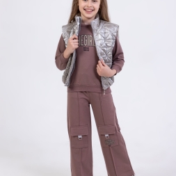 KIZ 5/8 YAŞ THE GIRLS İKİ İPLİK 3 LÜ  TAKIM