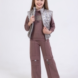 KIZ 9/12 YAŞ ŞİŞME YELEKLİ THE GIRLS İKİ İPLİK 3 L