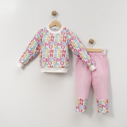 Yazı baskılı 2 ip eşofman takım