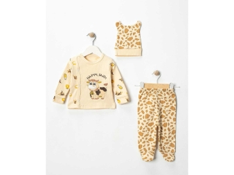 UNISEX 3/6 AY KENDİNDEN ELD İNEKLİ ZIBIN TAKIM