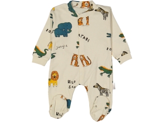 UNISEX 3/9 AY SAFARİ HAYVAN BASKILI PATİKLİ TULUM 