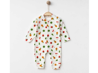 UNISEX 1/6 AY KARIŞIK MEYVELER MANŞETLİ TULUM 