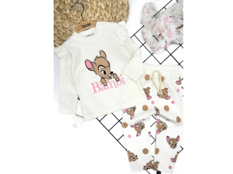 KIZ 9/24 AY BAMBİ CEYLAN BASKILI TAKIM