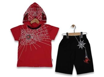 ERKEK 3/6 YAŞ MASKELİ SORTLU TAKİM